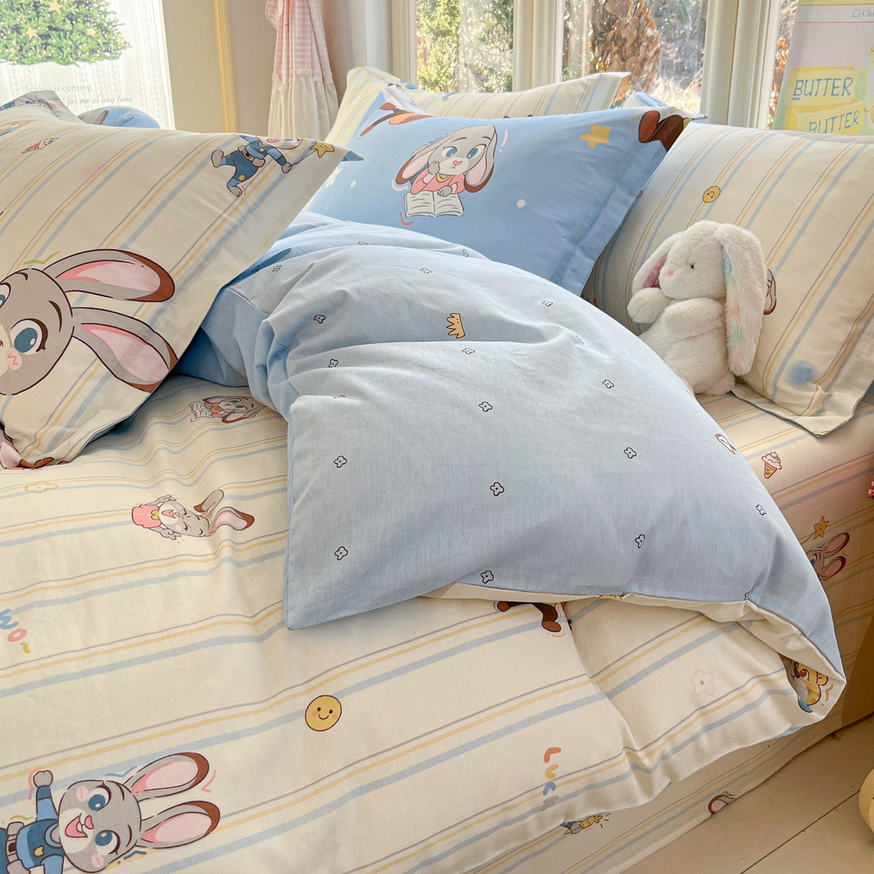 91家纺网 家纺一手货源 找家纺 莱通家纺 2026春夏新款12868全棉印花四件套单品系列二-单被套提供买家秀，预留缩水率） 狂野秘境