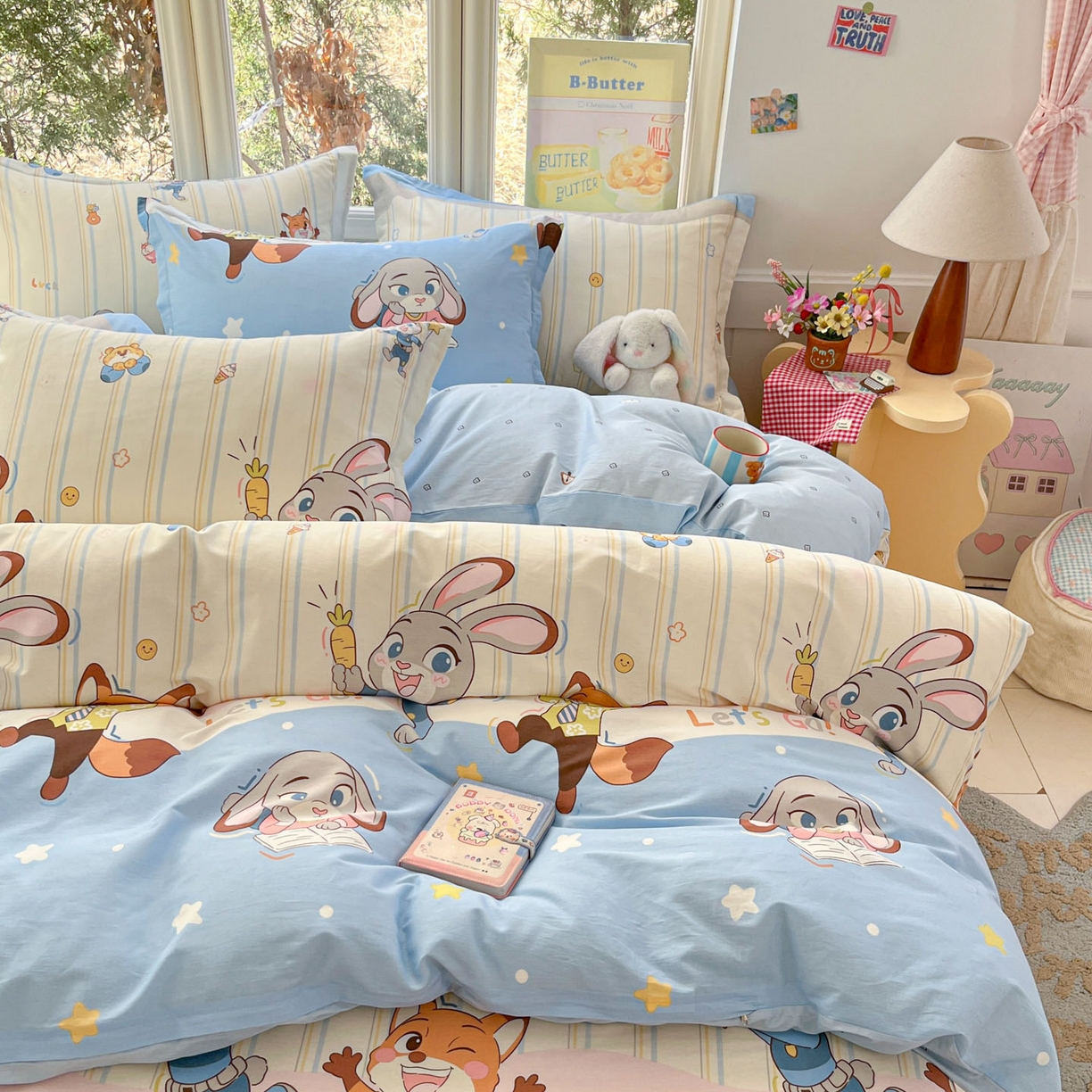 91家纺网 家纺一手货源 找家纺 莱通家纺 2026春夏新款12868全棉印花四件套单品系列二-单被套提供买家秀，预留缩水率） 狂野秘境