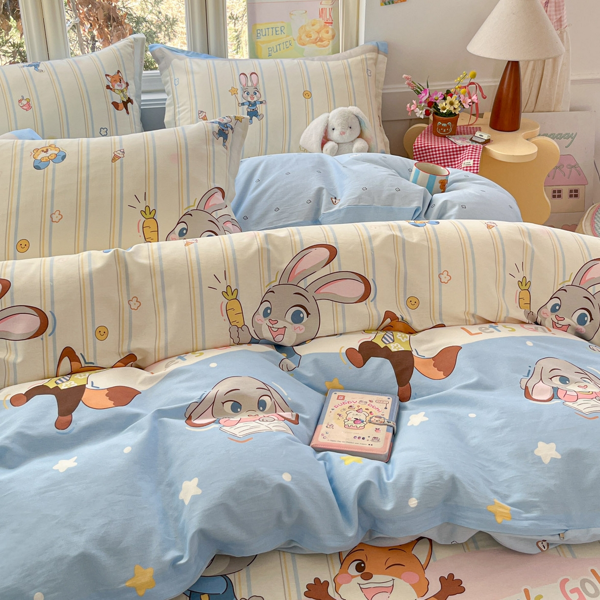 91家纺网 家纺一手货源 找家纺 莱通家纺 2026春夏新款12868全棉印花四件套单品系列二-单被套提供买家秀，预留缩水率） 狂野秘境