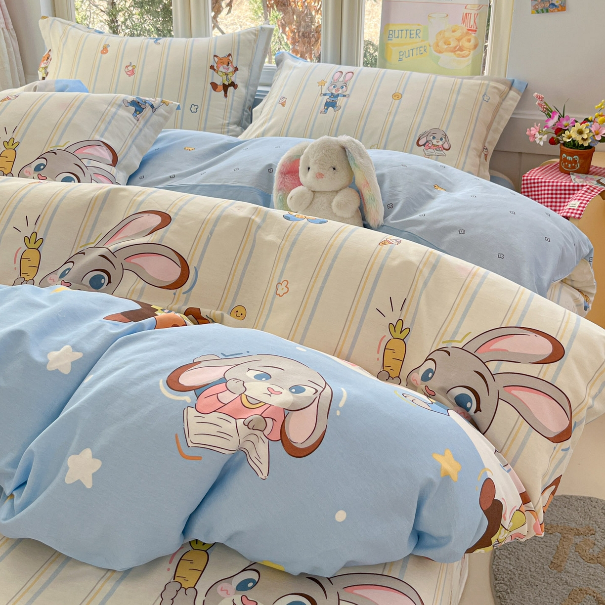 91家纺网 家纺一手货源 找家纺 莱通家纺 2026春夏新款12868全棉印花四件套单品系列二-单被套提供买家秀，预留缩水率） 狂野秘境