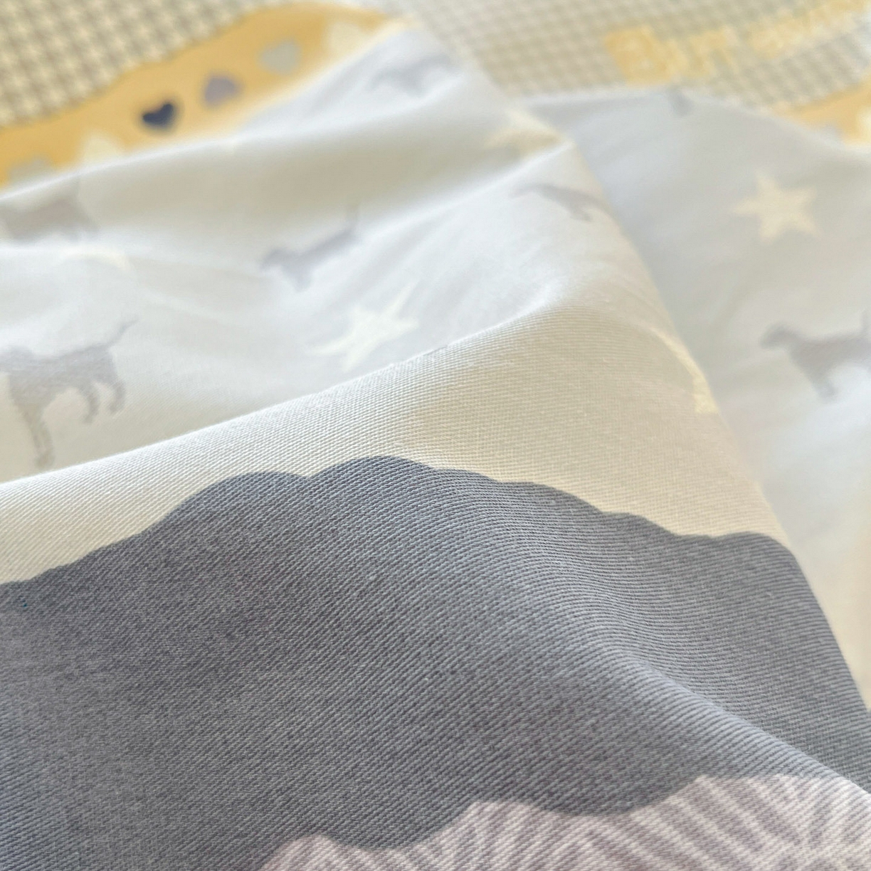 91家纺网 家纺一手货源 找家纺 莱通家纺 2026春夏新款12868全棉印花四件套单品系列二-单被套提供买家秀，预留缩水率） 蓝星语