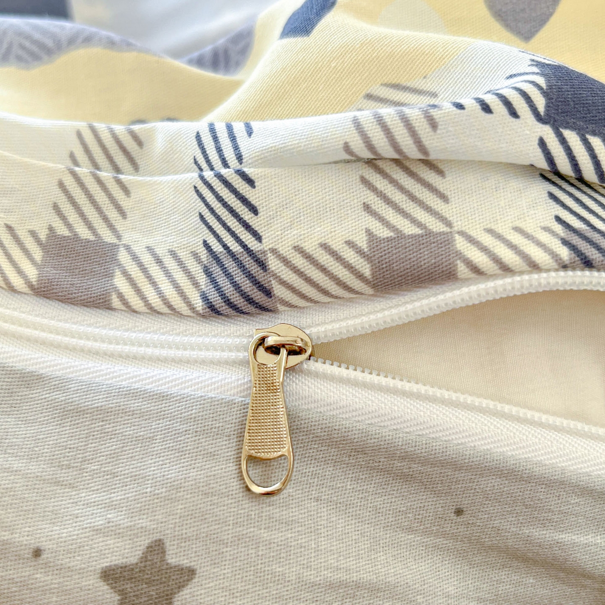 91家纺网 家纺一手货源 找家纺 莱通家纺 2026春夏新款12868全棉印花四件套单品系列二-单被套提供买家秀，预留缩水率） 蓝星语