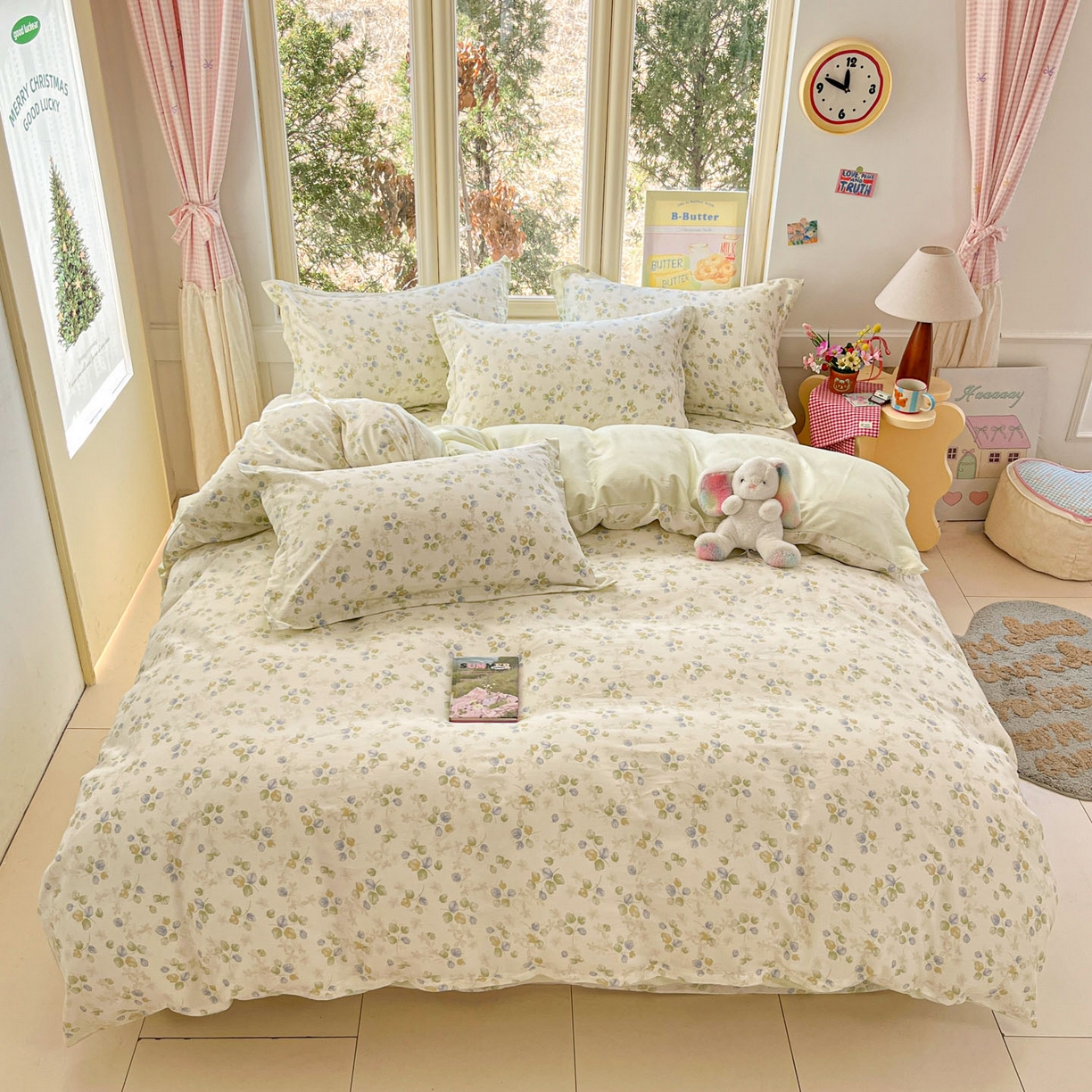 91家纺网 家纺一手货源 找家纺 莱通家纺 2026春夏新款12868全棉印花四件套单品系列二-单被套提供买家秀，预留缩水率） 青岚语