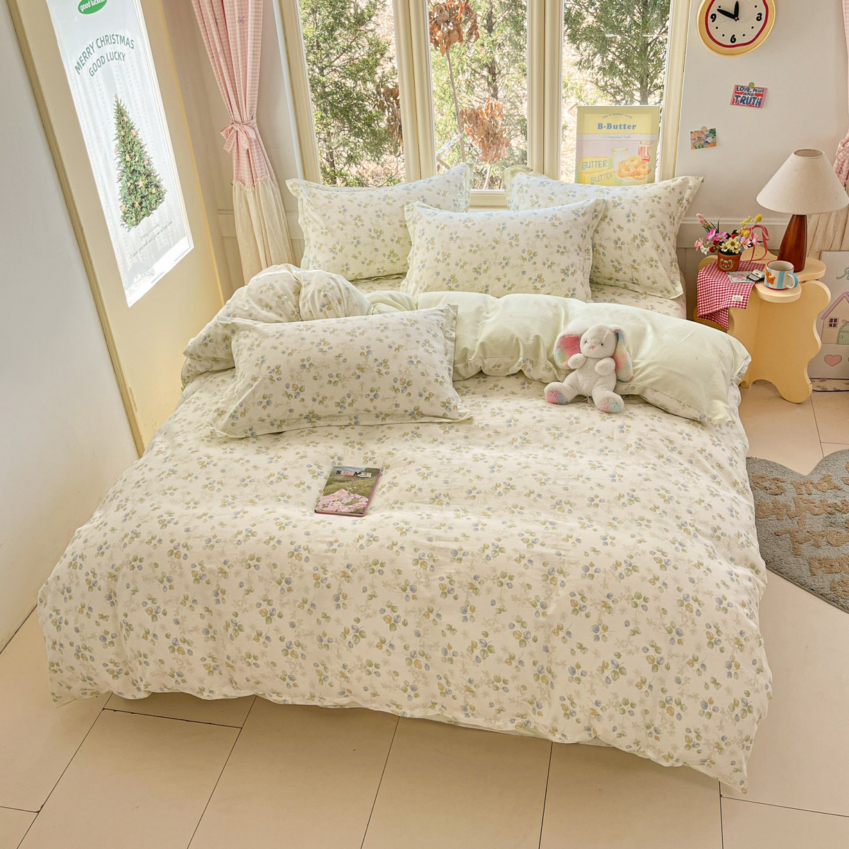 91家纺网 家纺一手货源 找家纺 莱通家纺 2026春夏新款12868全棉印花四件套单品系列二-单被套提供买家秀，预留缩水率） 青岚语