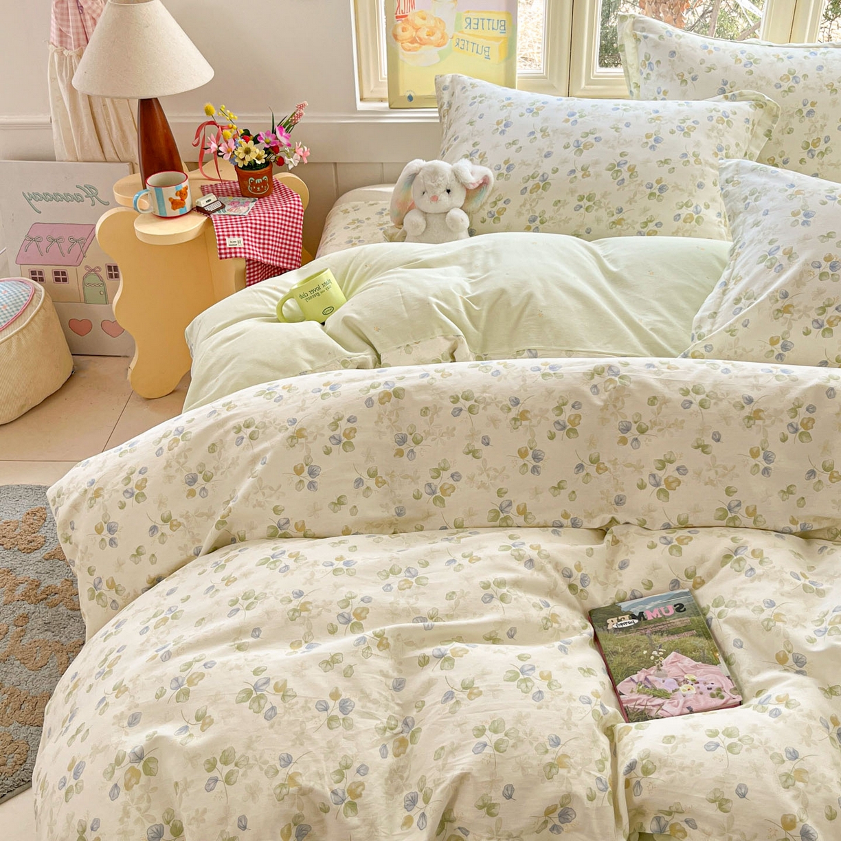 91家纺网 家纺一手货源 找家纺 莱通家纺 2026春夏新款12868全棉印花四件套单品系列二-单被套提供买家秀，预留缩水率） 青岚语