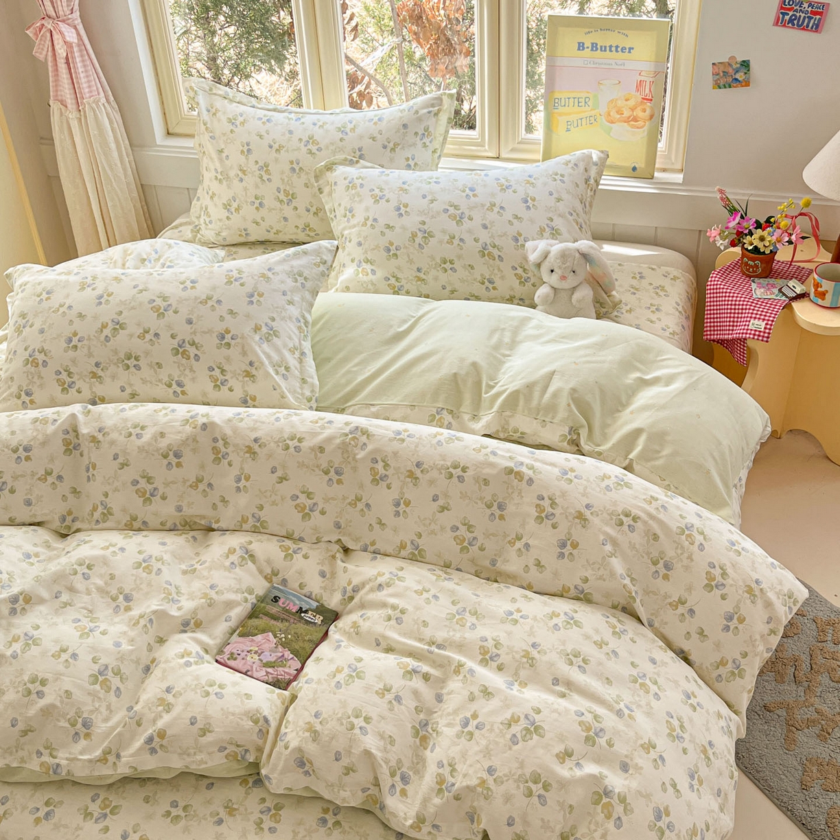 91家纺网 家纺一手货源 找家纺 莱通家纺 2026春夏新款12868全棉印花四件套单品系列二-单被套提供买家秀，预留缩水率） 青岚语
