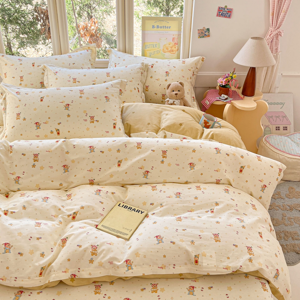 91家纺网 家纺一手货源 找家纺 莱通家纺 2026春夏新款12868全棉印花四件套单品系列二-单被套提供买家秀，预留缩水率） 小町的家