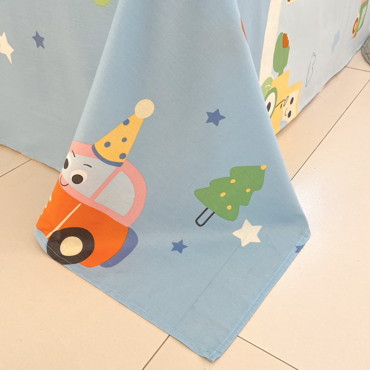 91家纺网 家纺一手货源 找家纺 莱通家纺 2026春夏新款12868全棉印花四件套单品系列二-单被套提供买家秀，预留缩水率） 云朵车行