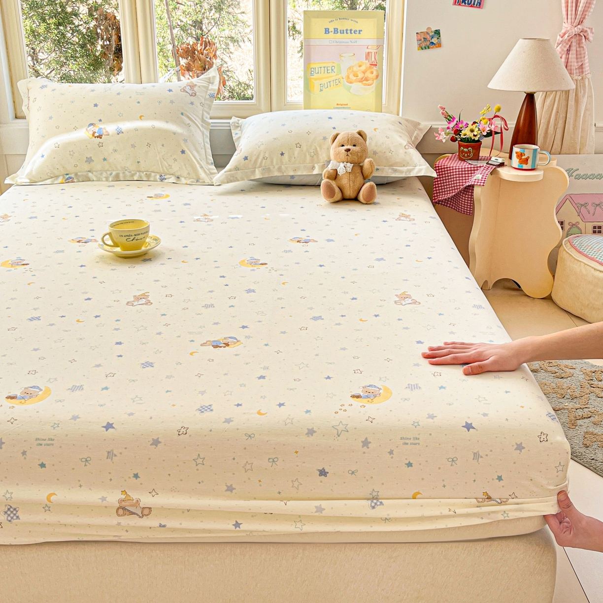 （总）莱通家纺 2026春夏新款12868全棉印花四件套单品系列二-单床笠