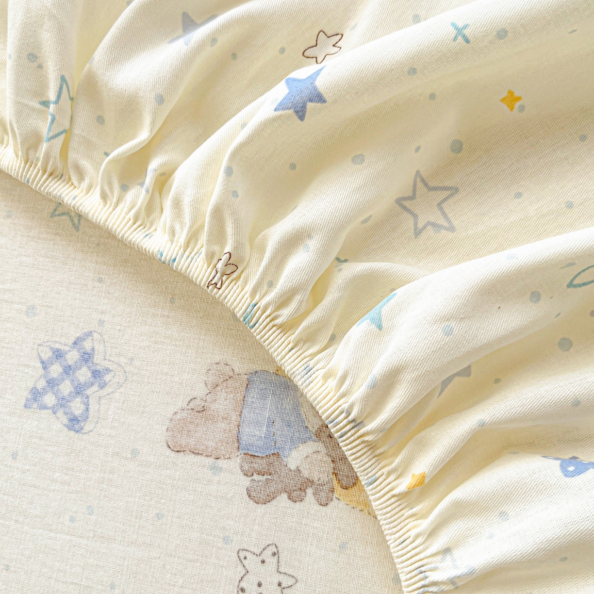 91家纺网 家纺一手货源 找家纺 （总）莱通家纺 2026春夏新款12868全棉印花四件套单品系列二-单床笠