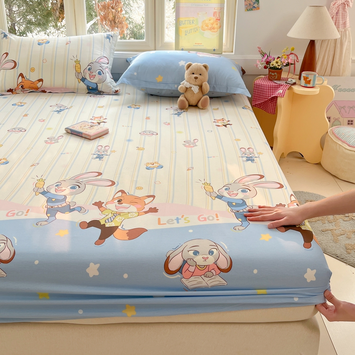 莱通家纺 2026春夏新款12868全棉印花四件套单品系列二-单床笠 狂野秘境