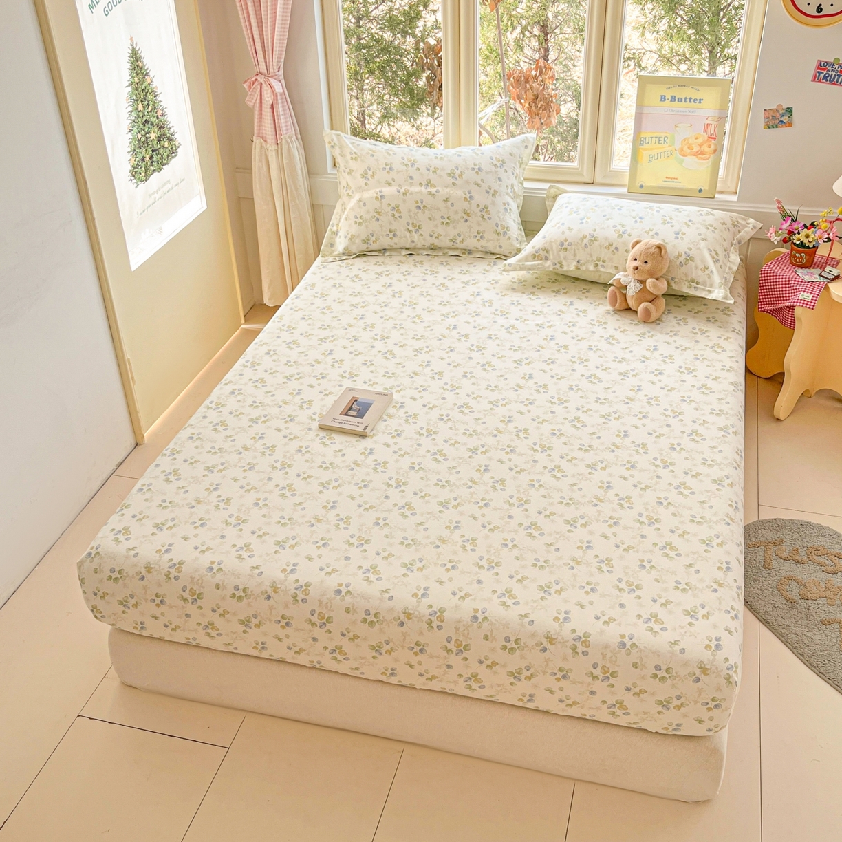 91家纺网 家纺一手货源 找家纺 莱通家纺 2026春夏新款12868全棉印花四件套单品系列二-单床笠 青岚语