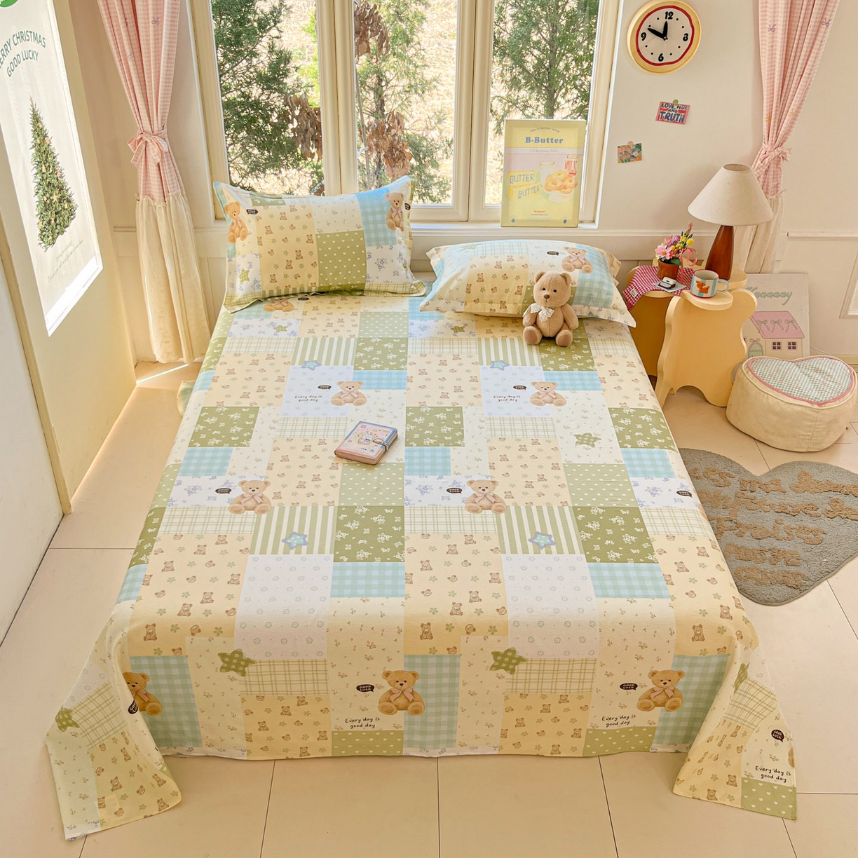 91家纺网 家纺一手货源 找家纺 （总）莱通家纺 2026春夏新款12868全棉印花四件套单品系列二-单床单