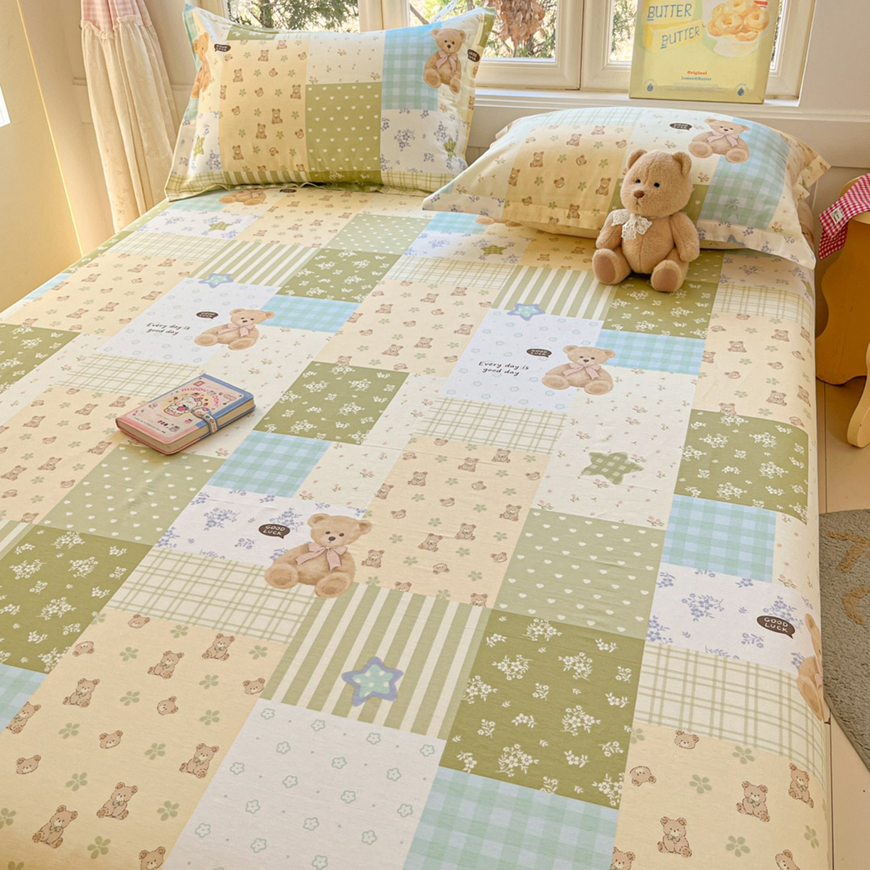 91家纺网 家纺一手货源 找家纺 （总）莱通家纺 2026春夏新款12868全棉印花四件套单品系列二-单床单