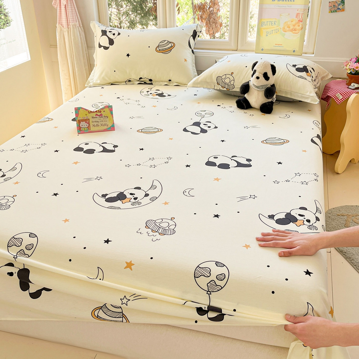 91家纺网 家纺一手货源 找家纺 （总）莱通家纺 2026春夏新款12868全棉印花四件套单品系列二-单床单