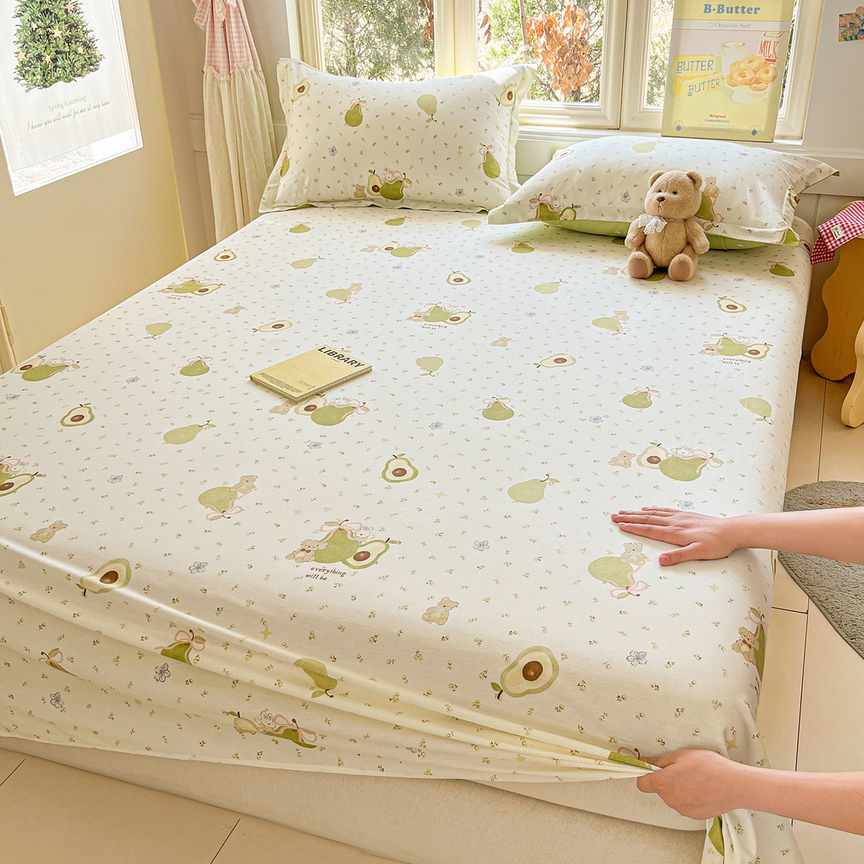 91家纺网 家纺一手货源 找家纺 （总）莱通家纺 2026春夏新款12868全棉印花四件套单品系列二-单床单