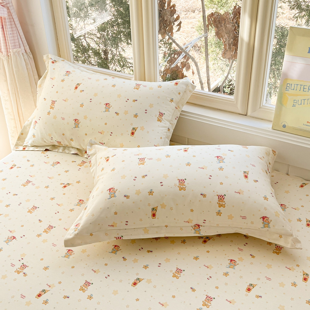 91家纺网 家纺一手货源 找家纺 莱通家纺 2026春夏新款12868全棉印花四件套单品系列二-单床单 小町的家