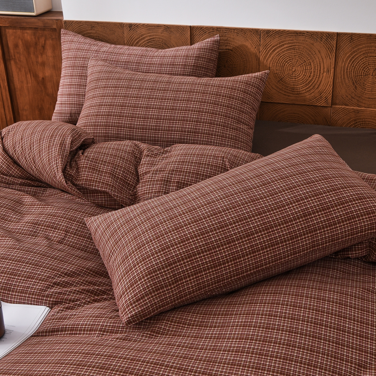 91家纺网 家纺一手货源 找家纺 （总）金艾草 2026新款全棉纯棉水洗棉四件套床单款-复古风格