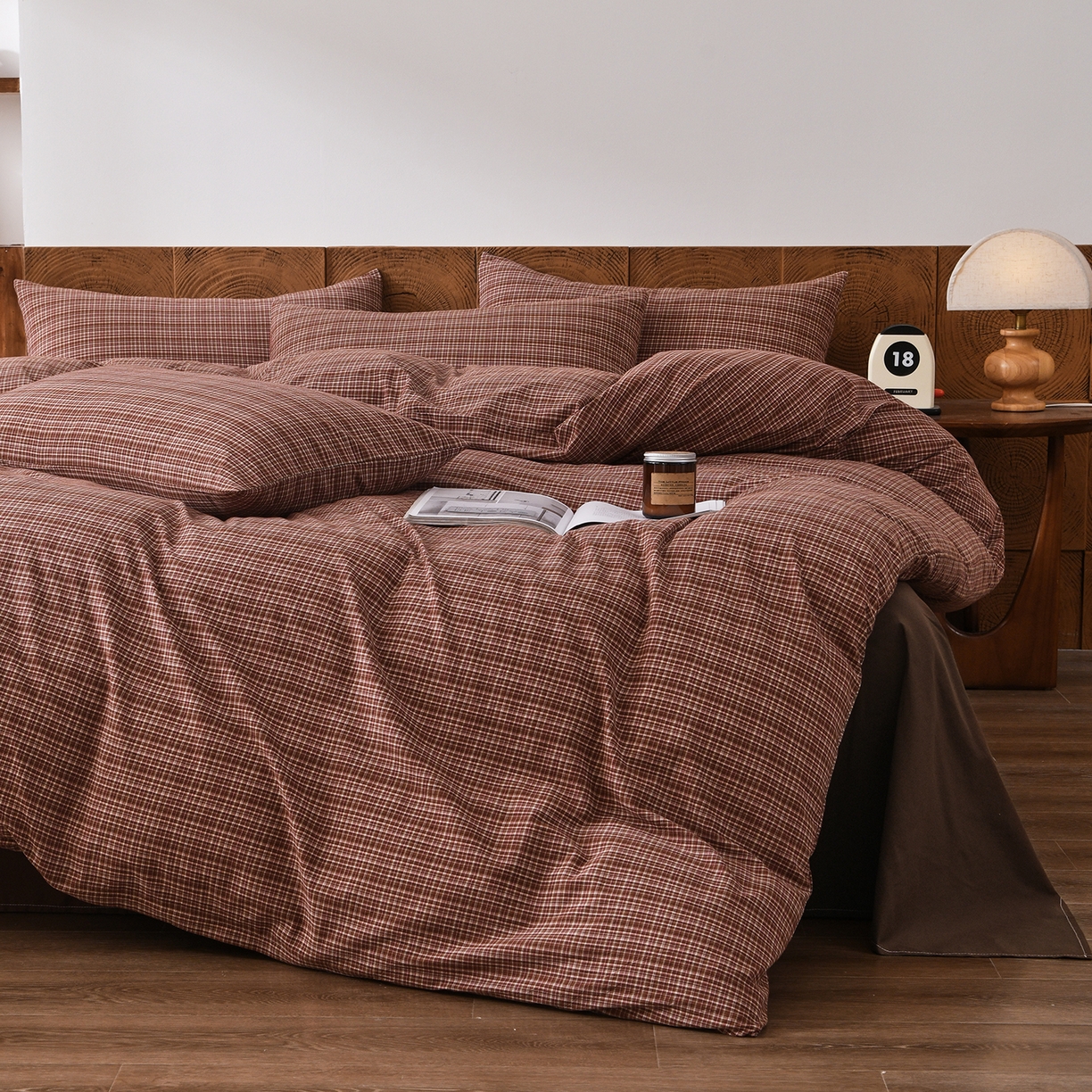 91家纺网 家纺一手货源 找家纺 （总）金艾草 2026新款全棉纯棉水洗棉四件套床单款-复古风格