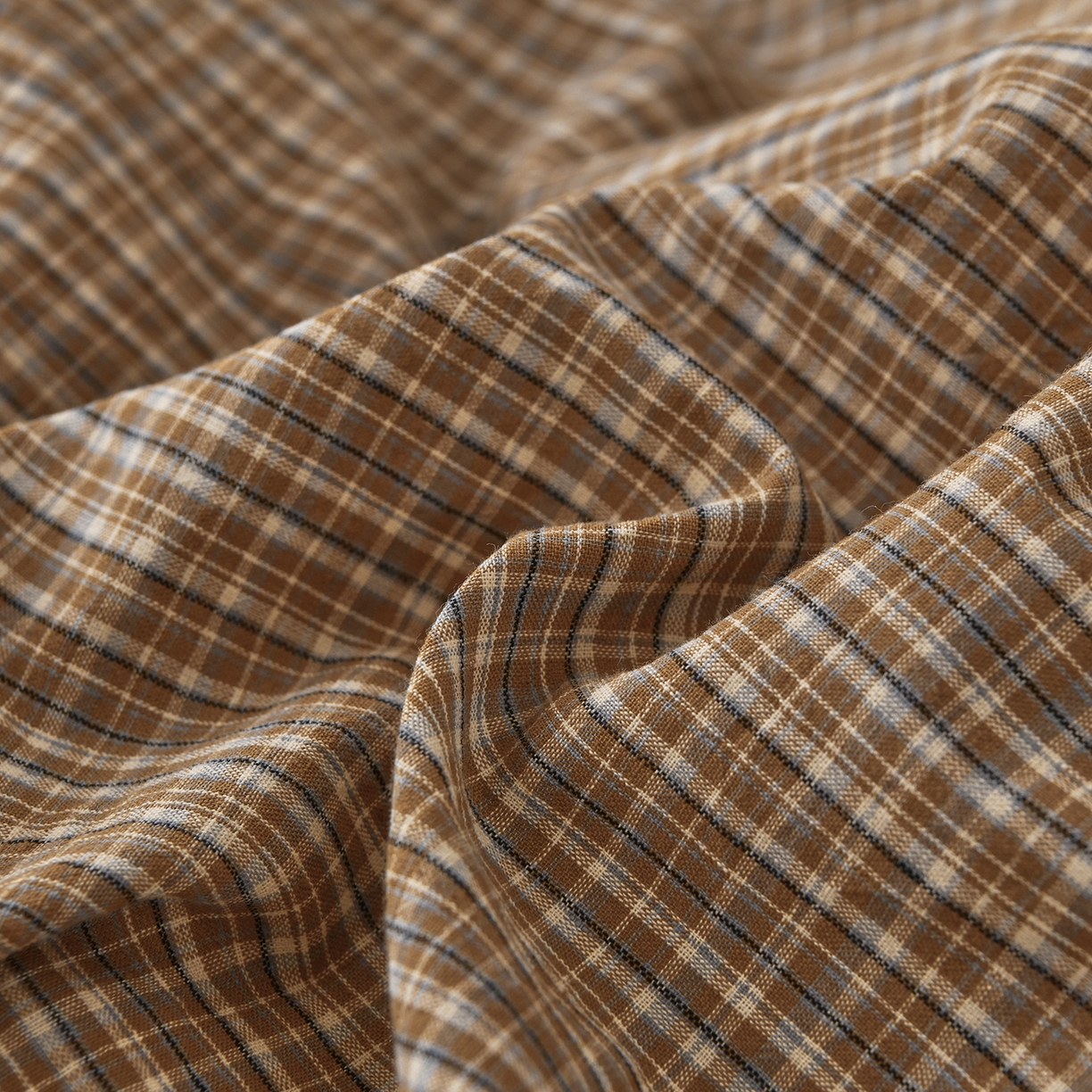 91家纺网 家纺一手货源 找家纺 金艾草 2026新款全棉纯棉水洗棉四件套床单款-复古风格 沉香-褐色