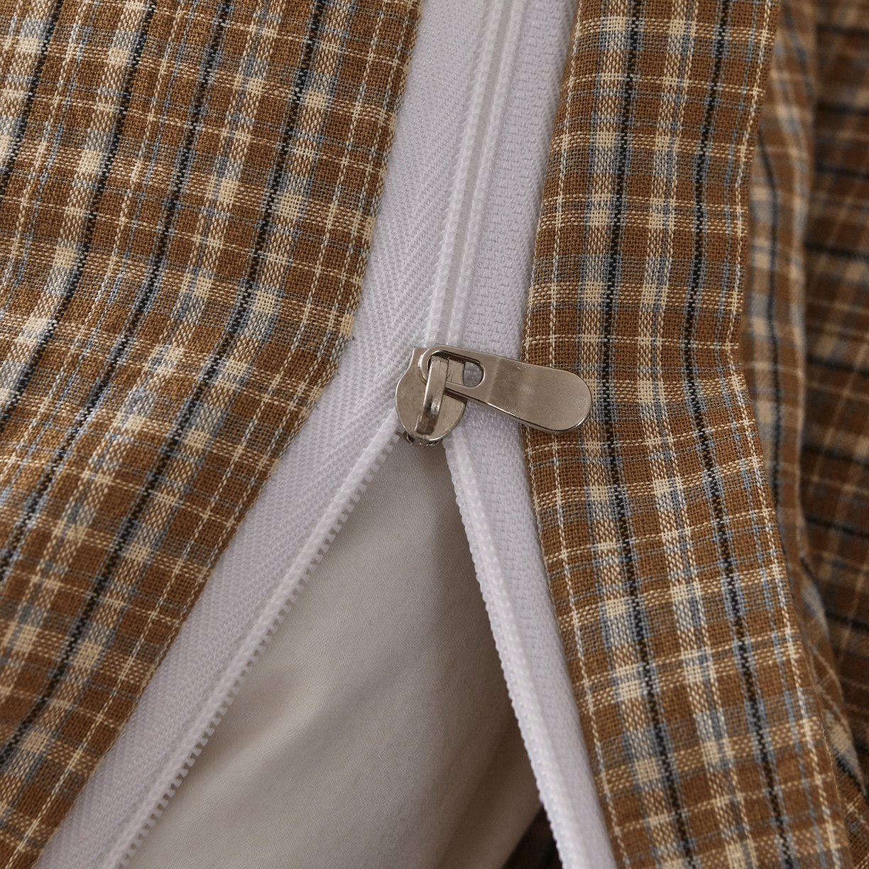 91家纺网 家纺一手货源 找家纺 金艾草 2026新款全棉纯棉水洗棉四件套床单款-复古风格 沉香-褐色