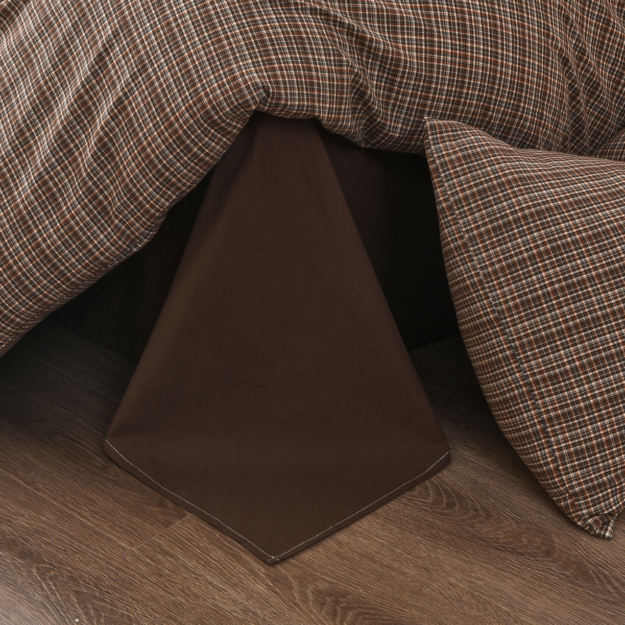 91家纺网 家纺一手货源 找家纺 金艾草 2026新款全棉纯棉水洗棉四件套床单款-复古风格 沉香-咖色