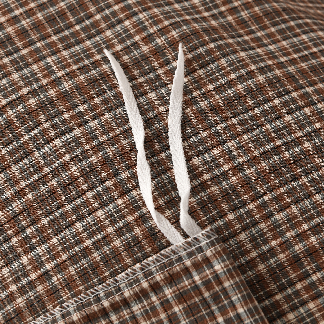 91家纺网 家纺一手货源 找家纺 金艾草 2026新款全棉纯棉水洗棉四件套床单款-复古风格 沉香-咖色