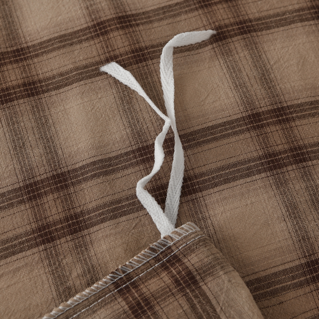 91家纺网 家纺一手货源 找家纺 金艾草 2026新款全棉纯棉水洗棉四件套床单款-复古风格 芳菲-咖