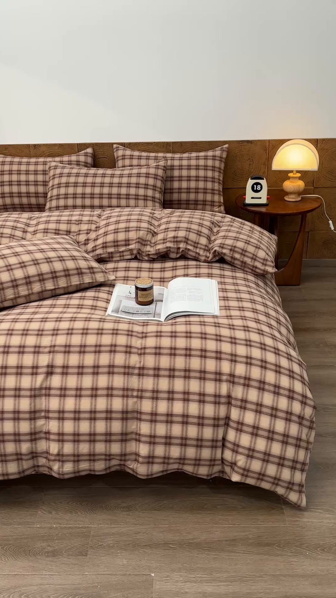 91家纺网 家纺一手货源 找家纺 金艾草 2026新款全棉纯棉水洗棉四件套床单款-复古风格 芳菲-咖