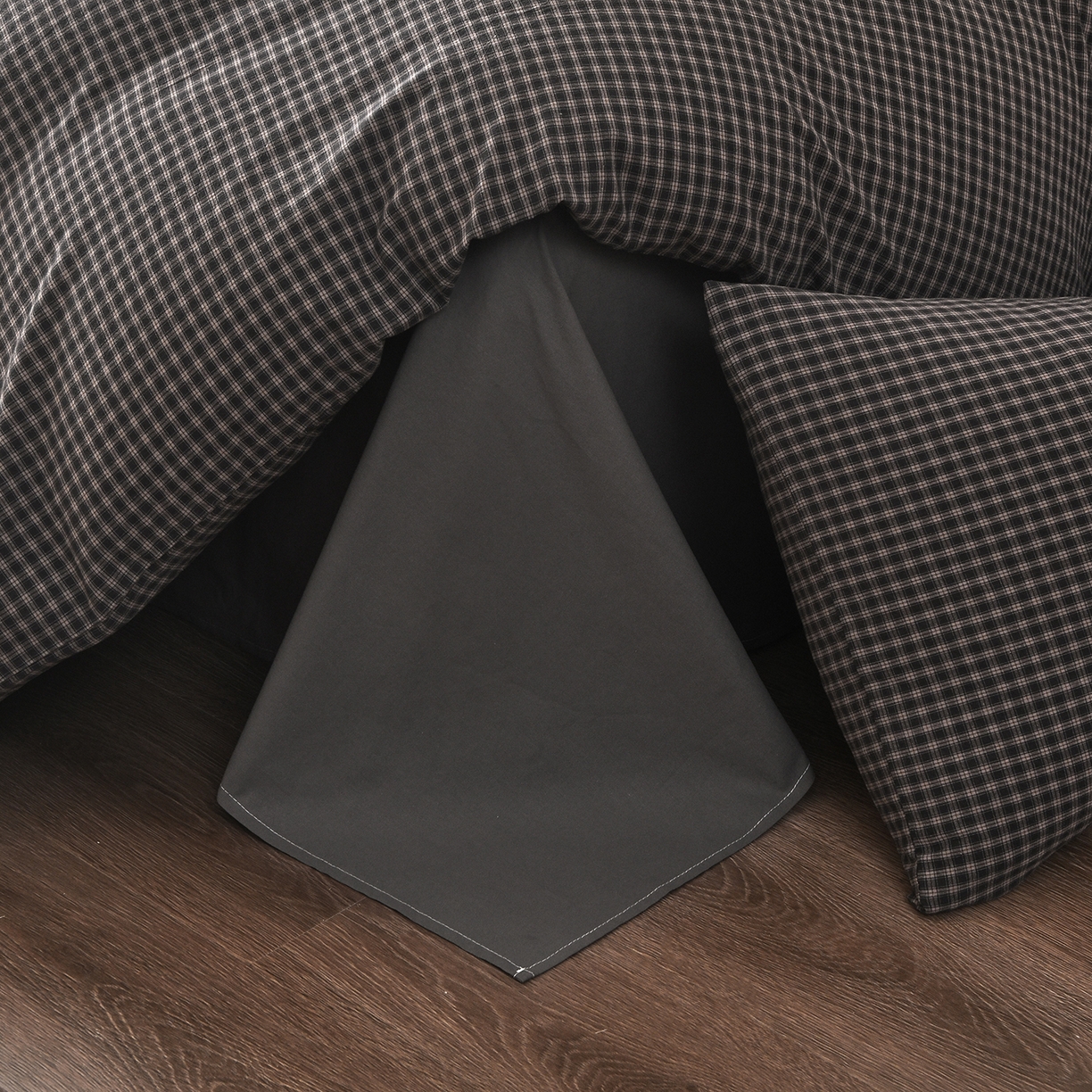 91家纺网 家纺一手货源 找家纺 金艾草 2026新款全棉纯棉水洗棉四件套床单款-复古风格 关山月-灰