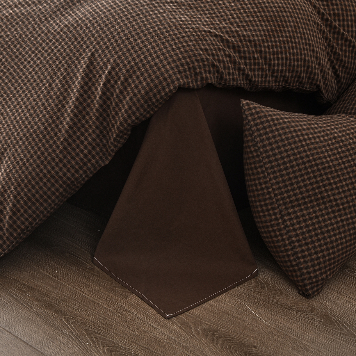 91家纺网 家纺一手货源 找家纺 金艾草 2026新款全棉纯棉水洗棉四件套床单款-复古风格 关山月-咖