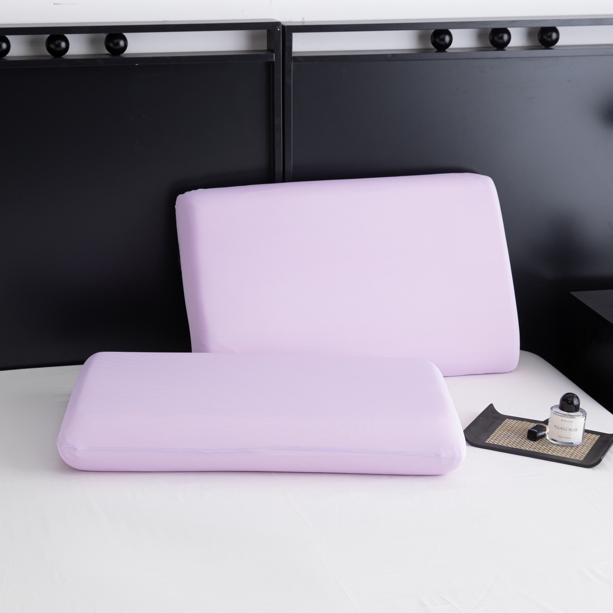 慕尚家纺 2026新款升级款锦纶冰皮枕套 冰紫