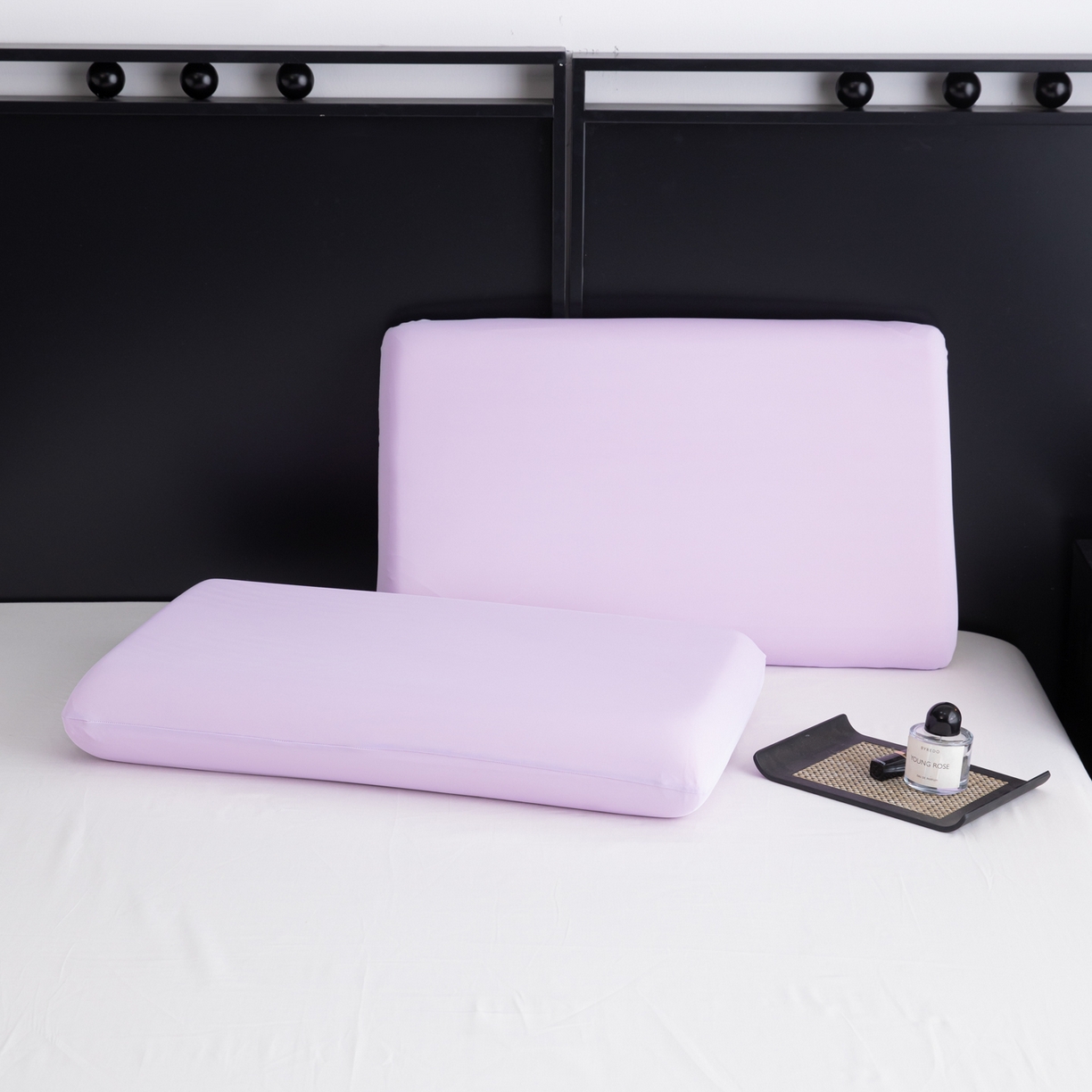 91家纺网 家纺一手货源 找家纺 慕尚家纺 2026新款升级款锦纶冰皮枕套 冰紫