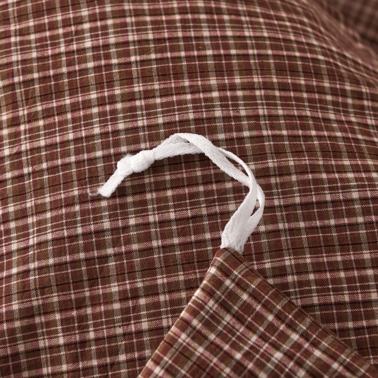 91家纺网 家纺一手货源 找家纺 金艾草 2026春夏新款全棉纯棉色织水洗棉床盖四件套 沉香-橘红