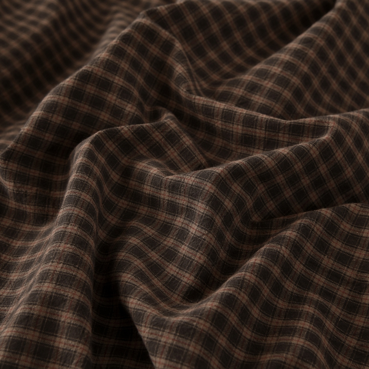 91家纺网 家纺一手货源 找家纺 金艾草 2026春夏新款全棉纯棉色织水洗棉床盖四件套 关山月-咖