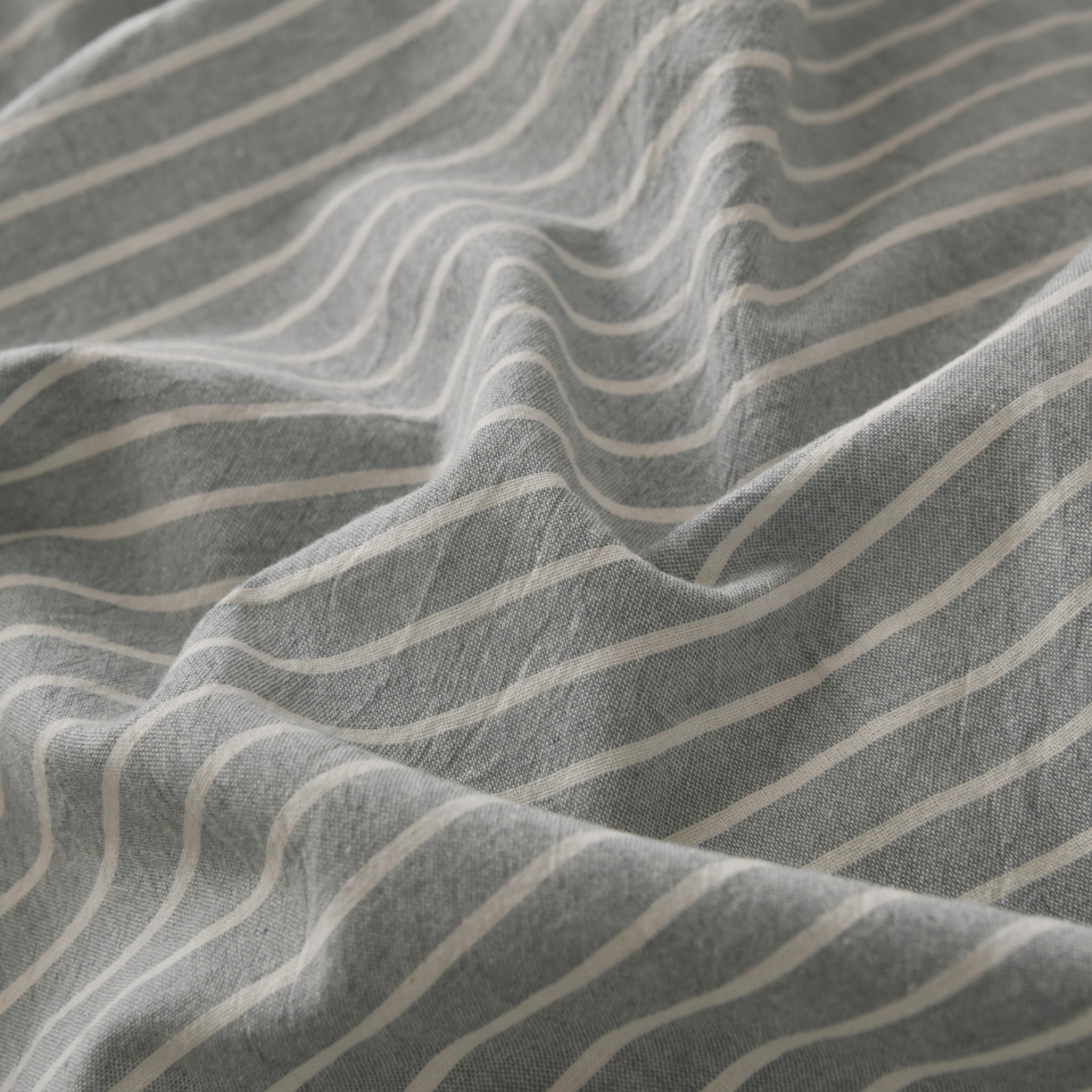 91家纺网 家纺一手货源 找家纺 金艾草 2026春夏新款全棉纯棉色织水洗棉床盖四件套 条纹-蓝色