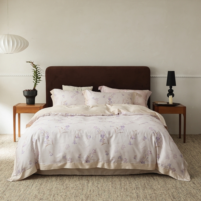 91家纺网 家纺一手货源 找家纺 （总）ROZ home 蕊姿家居 2026春夏新款60s天丝棉数码印花四件套