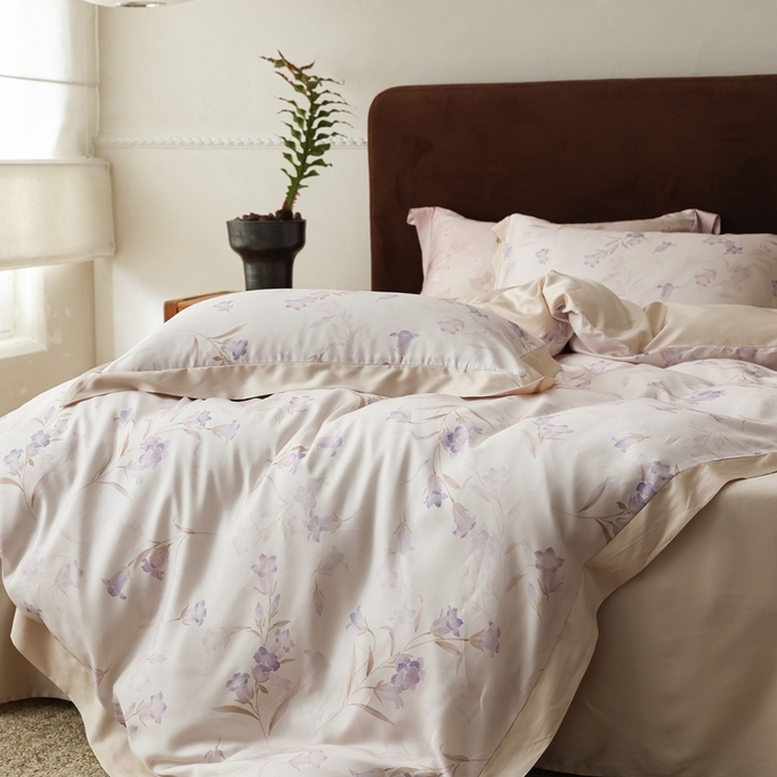 91家纺网 家纺一手货源 找家纺 （总）ROZ home 蕊姿家居 2026春夏新款60s天丝棉数码印花四件套