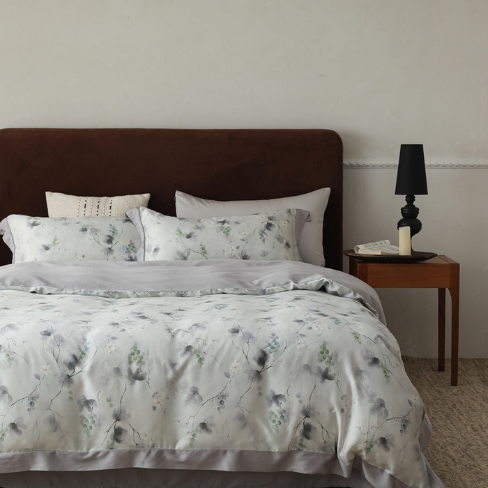 ROZ home 蕊姿家居 2026春夏新款60s天丝棉数码印花四件套 葡萄 绿