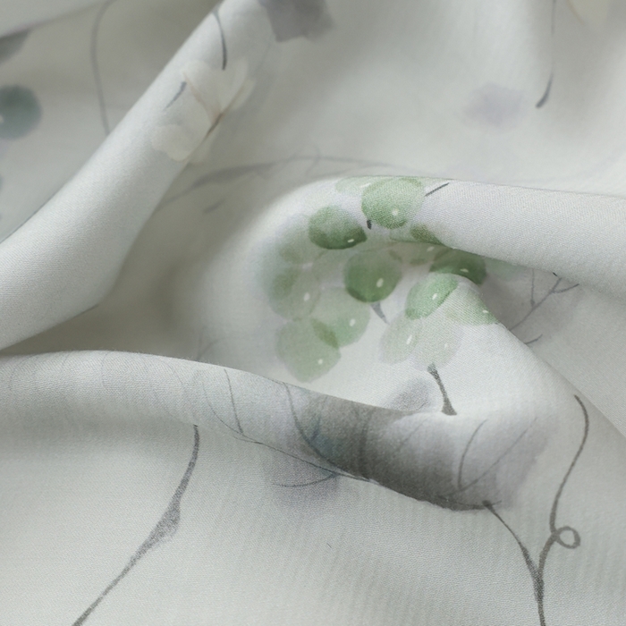 91家纺网 家纺一手货源 找家纺 ROZ home 蕊姿家居 2026春夏新款60s天丝棉数码印花四件套 葡萄 绿