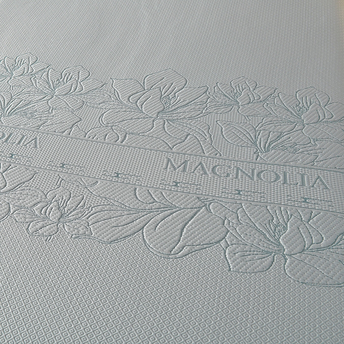 91家纺网 家纺一手货源 找家纺 诺梵家纺 2026新款 pe 乙纶立体提花凉豆豆席凉席床裙款【控价1.5米119 ；1.8米129；2.0米139】半夏-灰