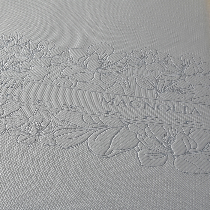 91家纺网 家纺一手货源 找家纺 诺梵家纺 2026新款 pe 乙纶立体提花凉豆豆席凉席床裙款【控价1.5米119 ；1.8米129；2.0米139】半夏-灰