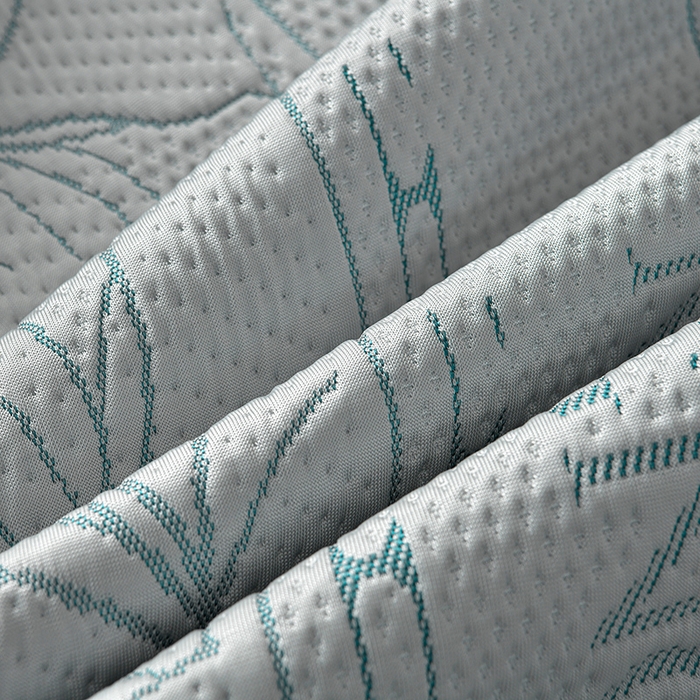 91家纺网 家纺一手货源 找家纺 诺梵家纺 2026新款 pe 乙纶立体提花凉豆豆席凉席床裙款【控价1.5米119 ；1.8米129；2.0米139】半夏-灰