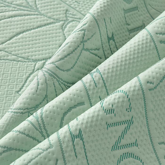 91家纺网 家纺一手货源 找家纺 诺梵家纺 2026新款 pe 乙纶立体提花凉豆豆席凉席床裙款【控价1.5米119 ；1.8米129；2.0米139】半夏-绿