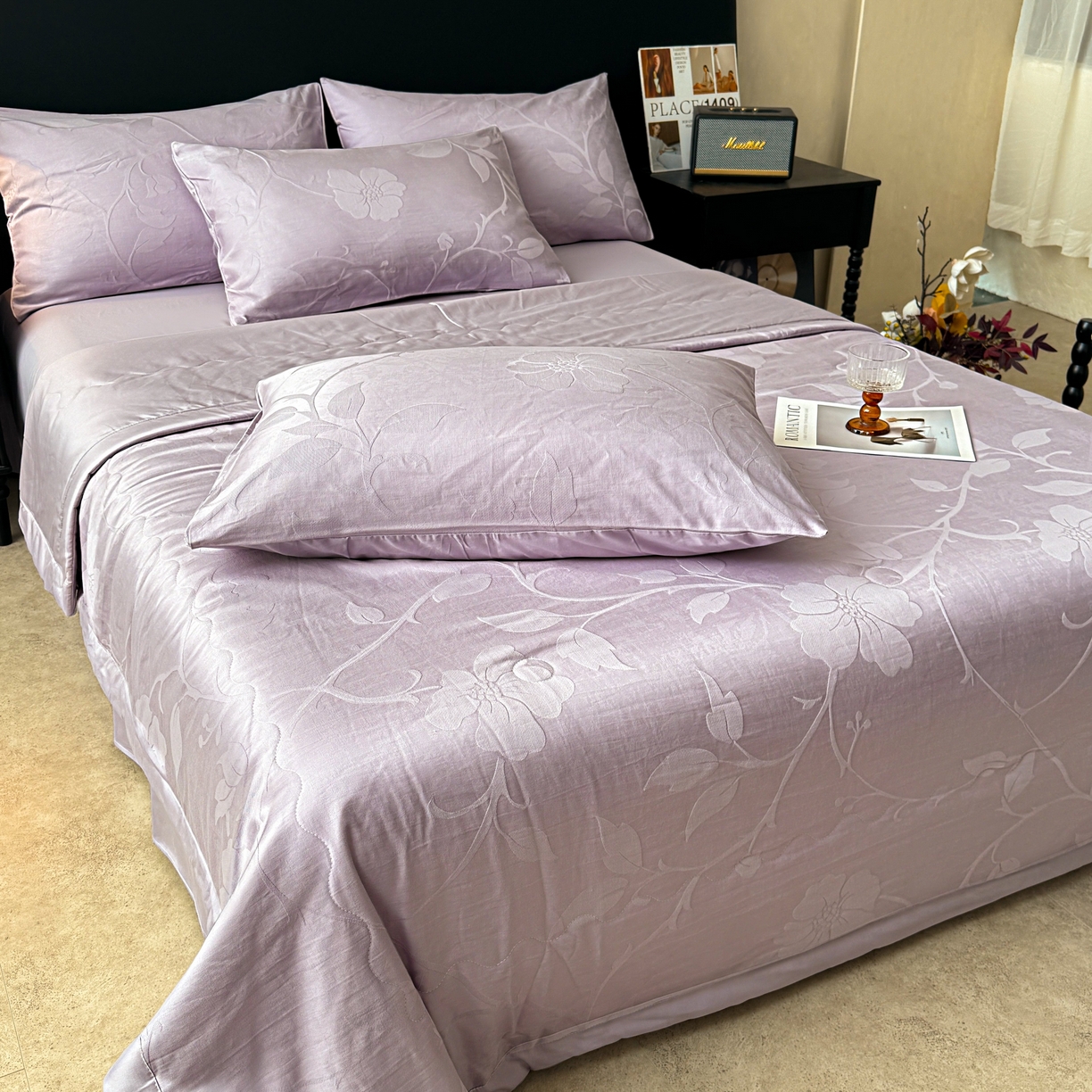 91家纺网 家纺一手货源 找家纺 （总）乐家毛巾被（工厂自产自销） 2026春夏新款全棉60S长绒棉立体厚织提花整张棉花夏被四件套单夏被枕套夏凉被空