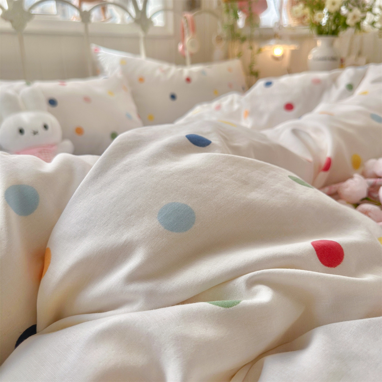 91家纺网 家纺一手货源 找家纺 （总）名兮家居 2026春夏新款全棉纯棉A类双层纱四件套