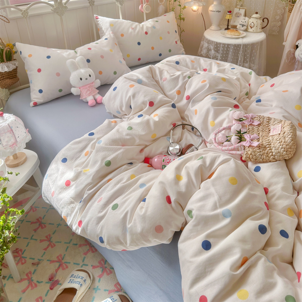 91家纺网 家纺一手货源 找家纺 （总）名兮家居 2026春夏新款全棉纯棉A类双层纱四件套