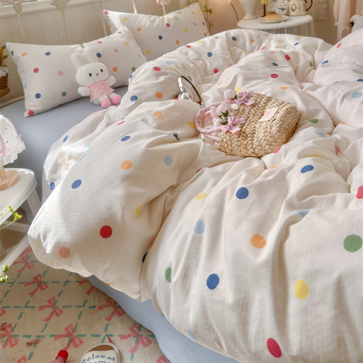 91家纺网 家纺一手货源 找家纺 （总）名兮家居 2026春夏新款全棉纯棉A类双层纱四件套