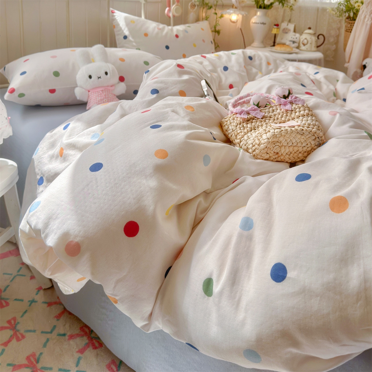 91家纺网 家纺一手货源 找家纺 （总）名兮家居 2026春夏新款全棉纯棉A类双层纱四件套