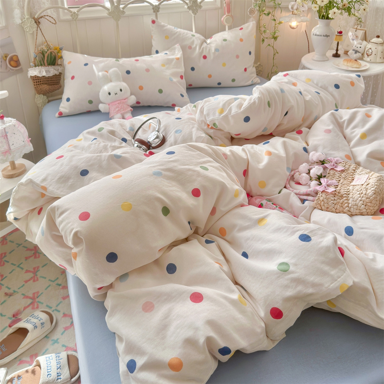 91家纺网 家纺一手货源 找家纺 （总）名兮家居 2026春夏新款全棉纯棉A类双层纱四件套